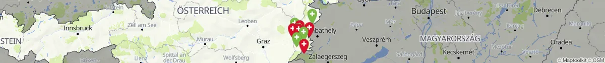 Kartenansicht für Apotheken-Notdienste in der Nähe von Neuberg im Burgenland (Güssing, Burgenland)